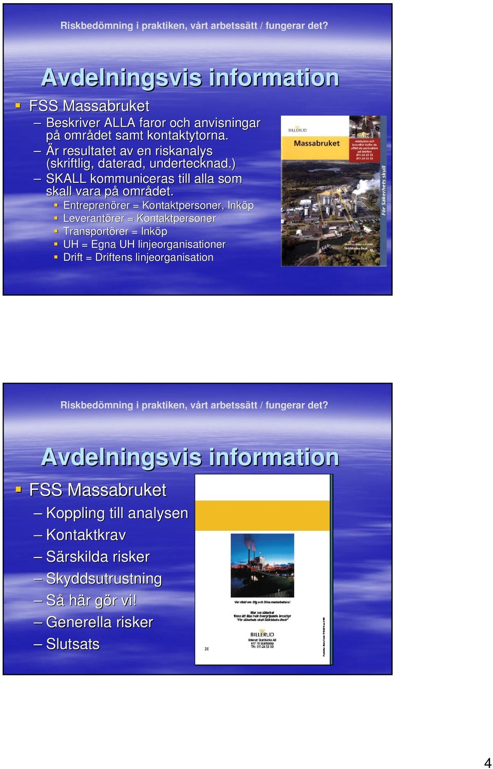 Entreprenö Entreprenörer = Kontaktpersoner, Inkö Inköp Leverantö Leverantörer = Kontaktpersoner Transportö Transportörer = Inkö Inköp UH = Egna UH