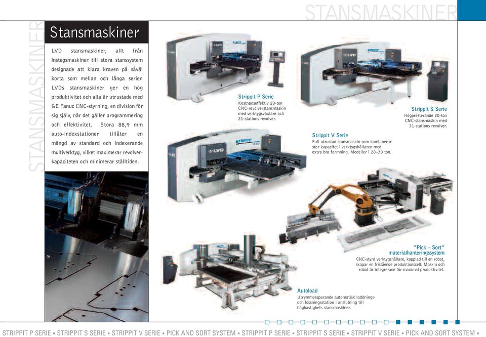 Stora 88,9 mm auto-indexstationer tillåter en mängd av standard och indexerande multiverktyg, vilket maximerar revolverkapaciteten och minimerar ställtiden.