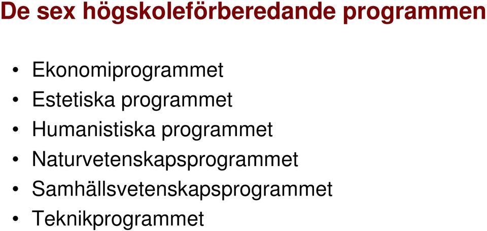 Humanistiska programmet