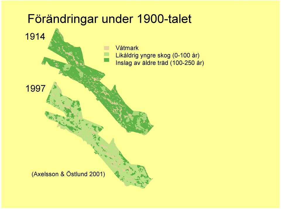 (0-100 år) Inslag av äldre träd