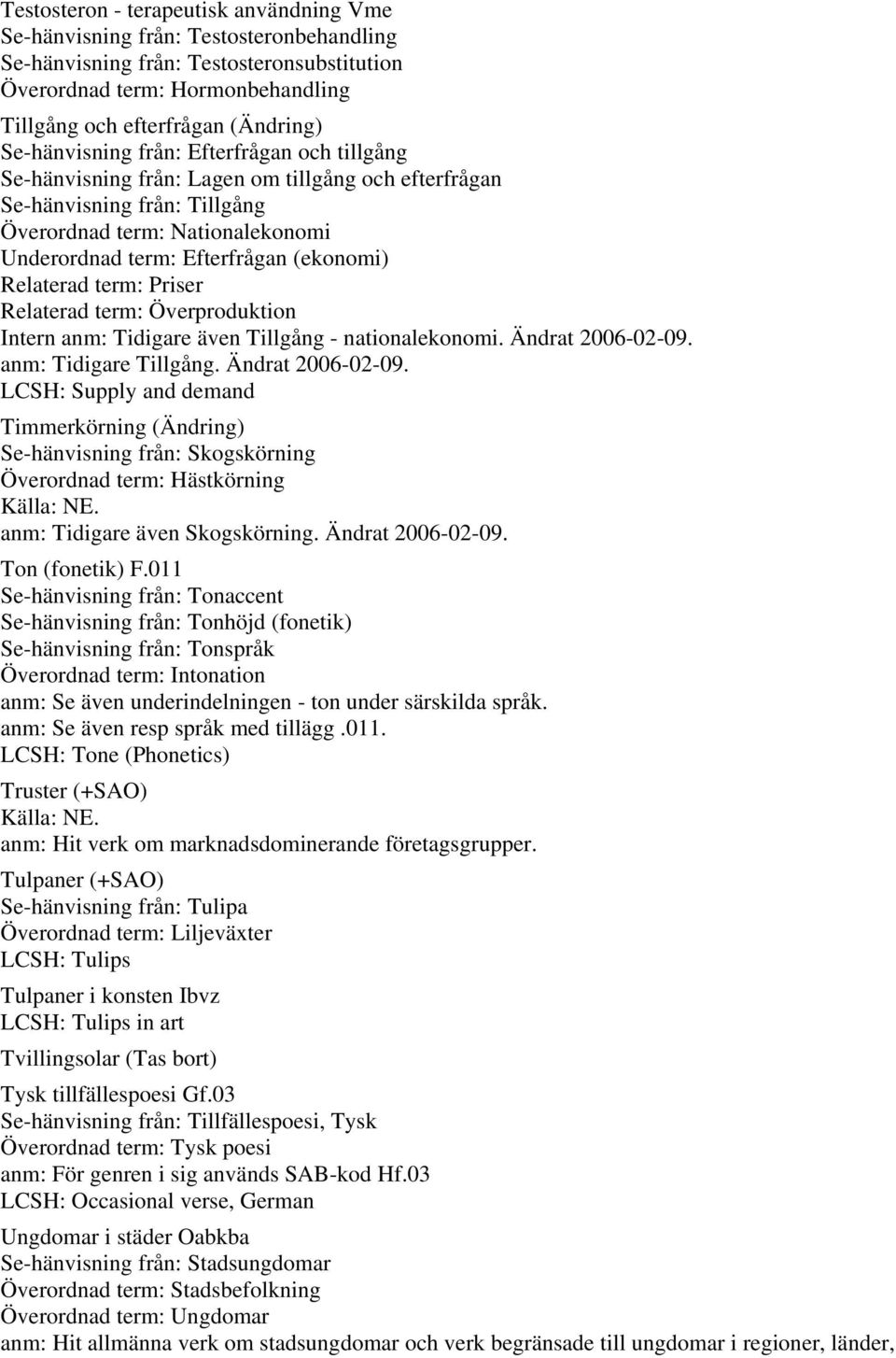 (ekonomi) Relaterad term: Priser Relaterad term: Överproduktion Intern anm: Tidigare även Tillgång - nationalekonomi. Ändrat 2006-02-09.