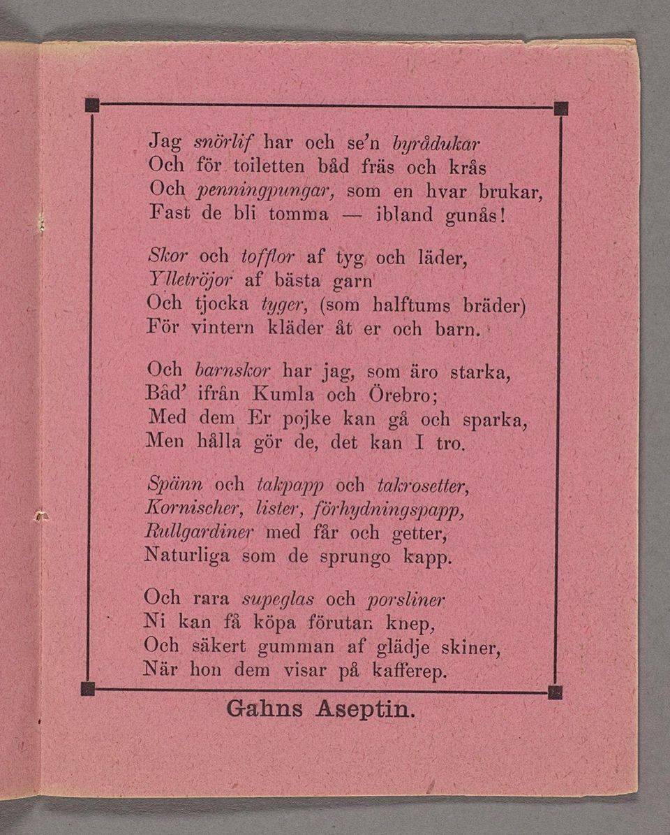 _ Bâd från Kumla_ och Örebro; \ Meddem_ Er pojke kan gå och sparka, Men hålla gör de, det kan I tro g,v4 513 Spänrp öch takpapp och talø7oseter, Komscher,