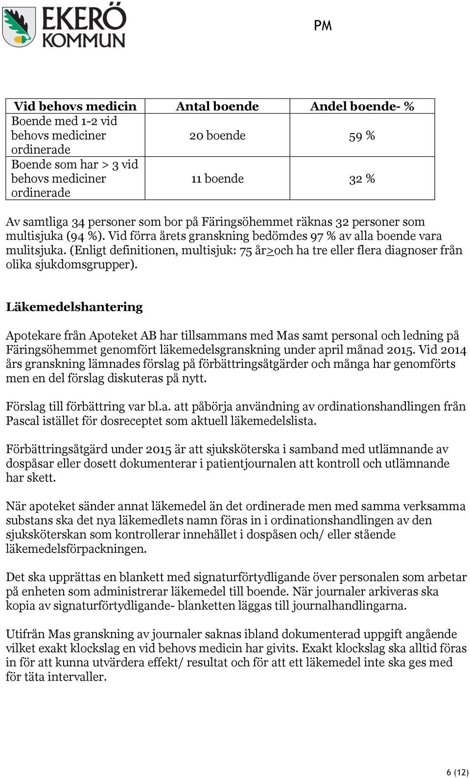 (Enligt definitionen, multisjuk: 75 år>och ha tre eller flera diagnoser från olika sjukdomsgrupper).