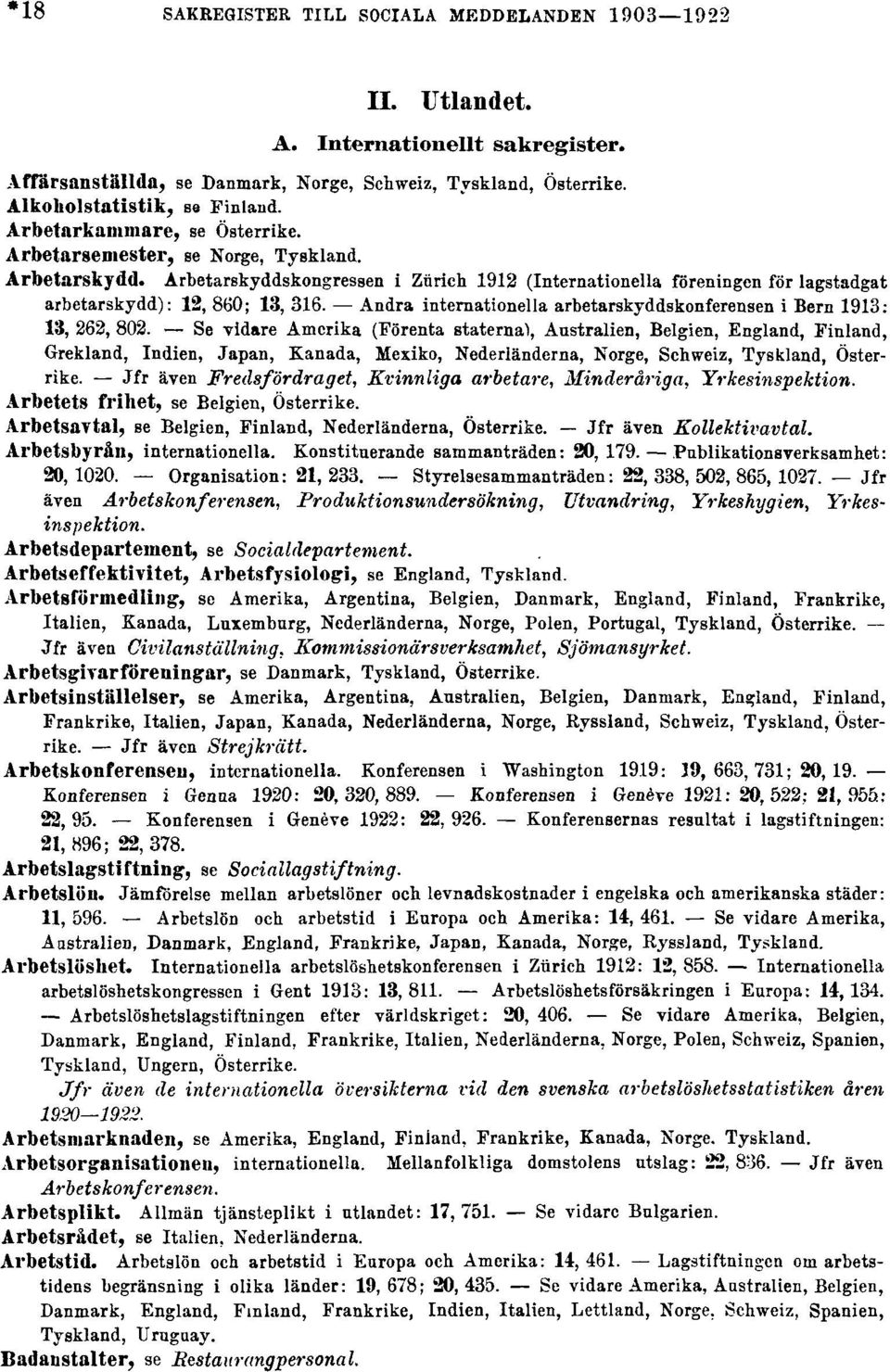 Andra internationella arbetarskyddskonferensen i Bern 1913: 13, 262, 802.