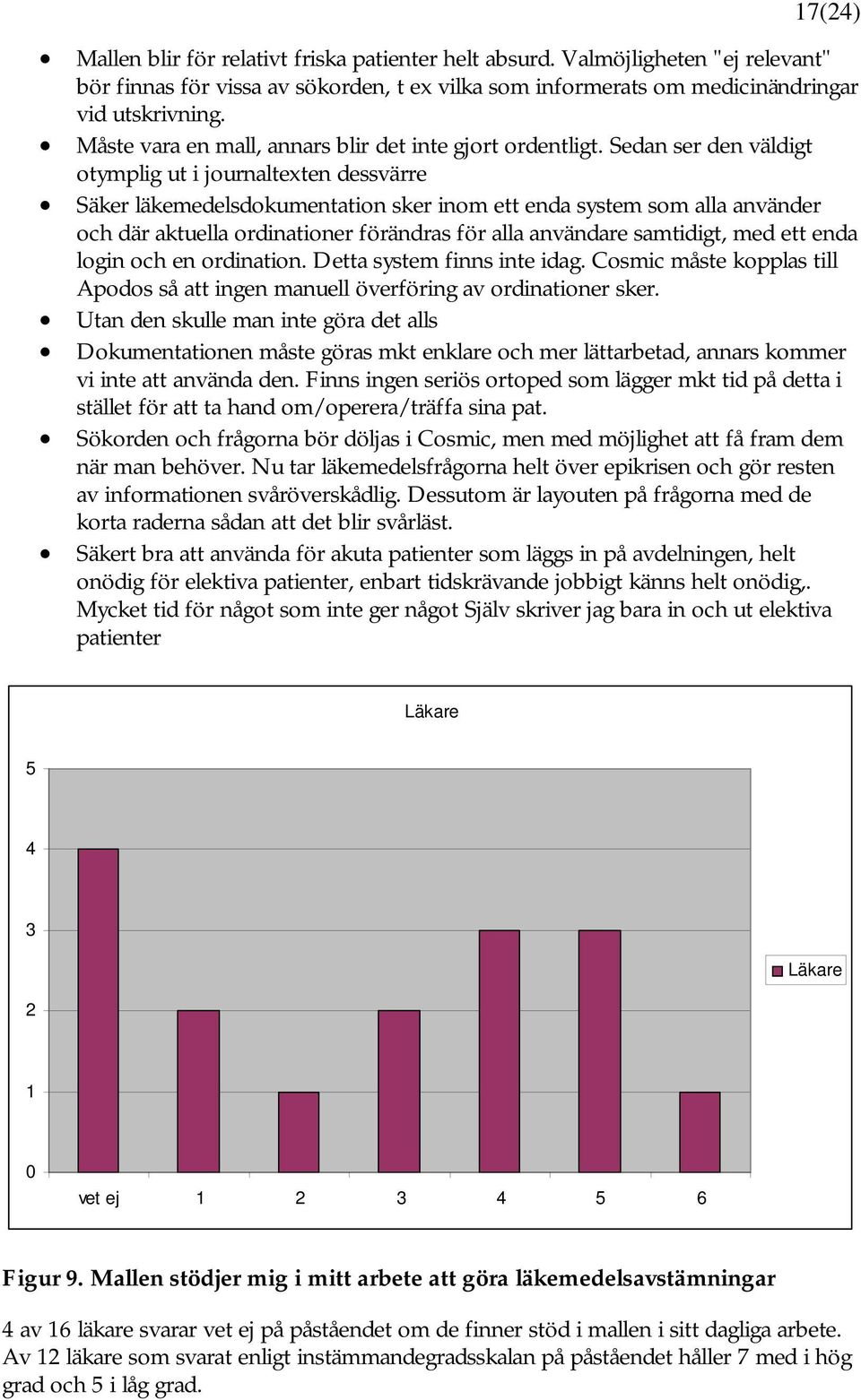 Sedan ser den väldigt otymplig ut i journaltexten dessvärre Säker läkemedelsdokumentation sker inom ett enda system som alla använder och där aktuella ordinationer förändras för alla användare