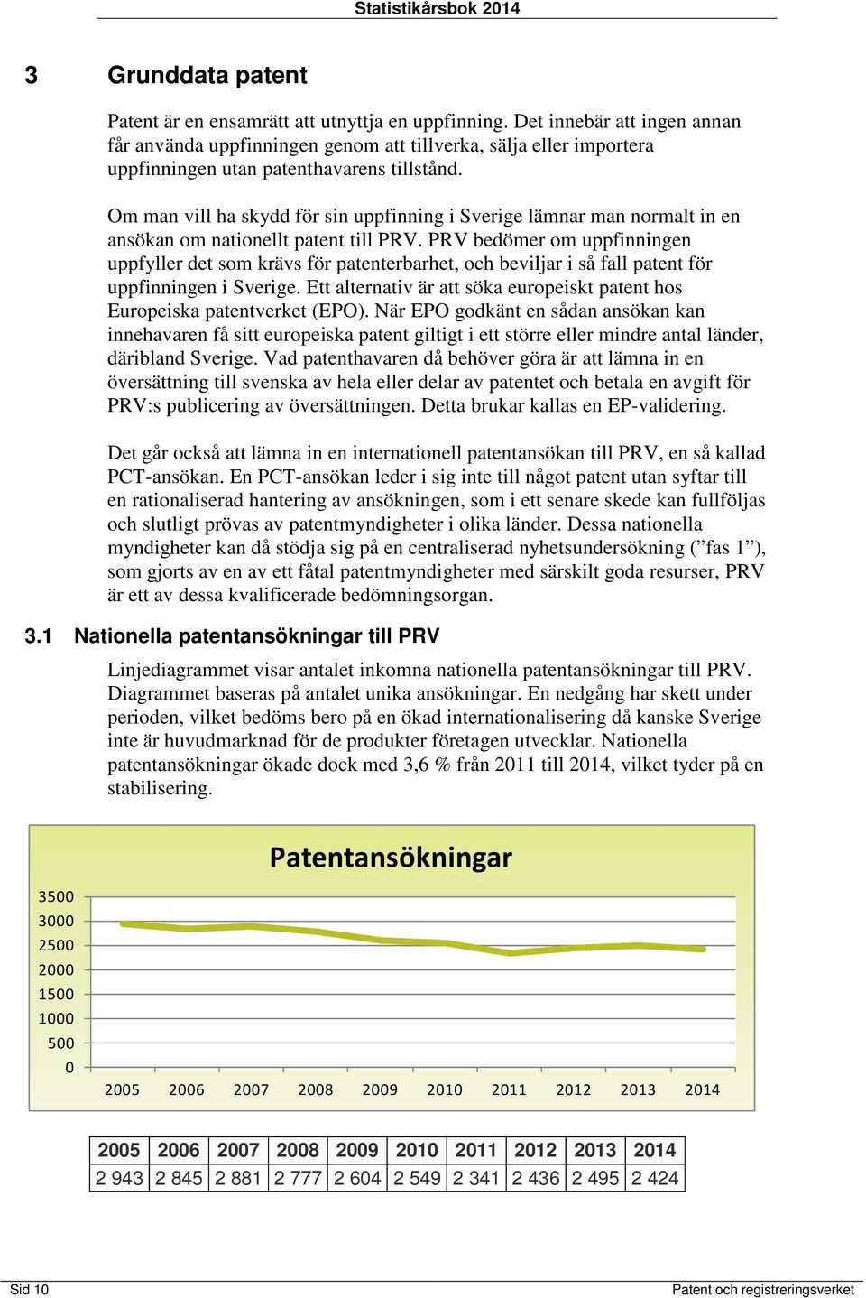 Om man vill ha skydd för sin uppfinning i Sverige lämnar man normalt in en ansökan om nationellt patent till PRV.