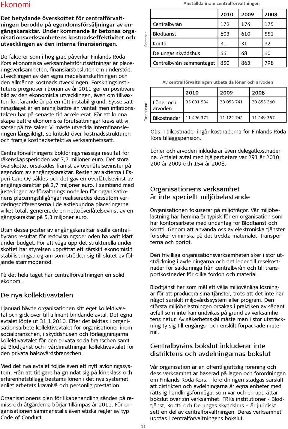 De faktorer som i hög grad påverkar Finlands Röda Kors ekonomiska verksamhetsförutsättningar är placeringsverksamheten, finansiärsbesluten om understöd, utvecklingen av den egna medelsanskaffningen