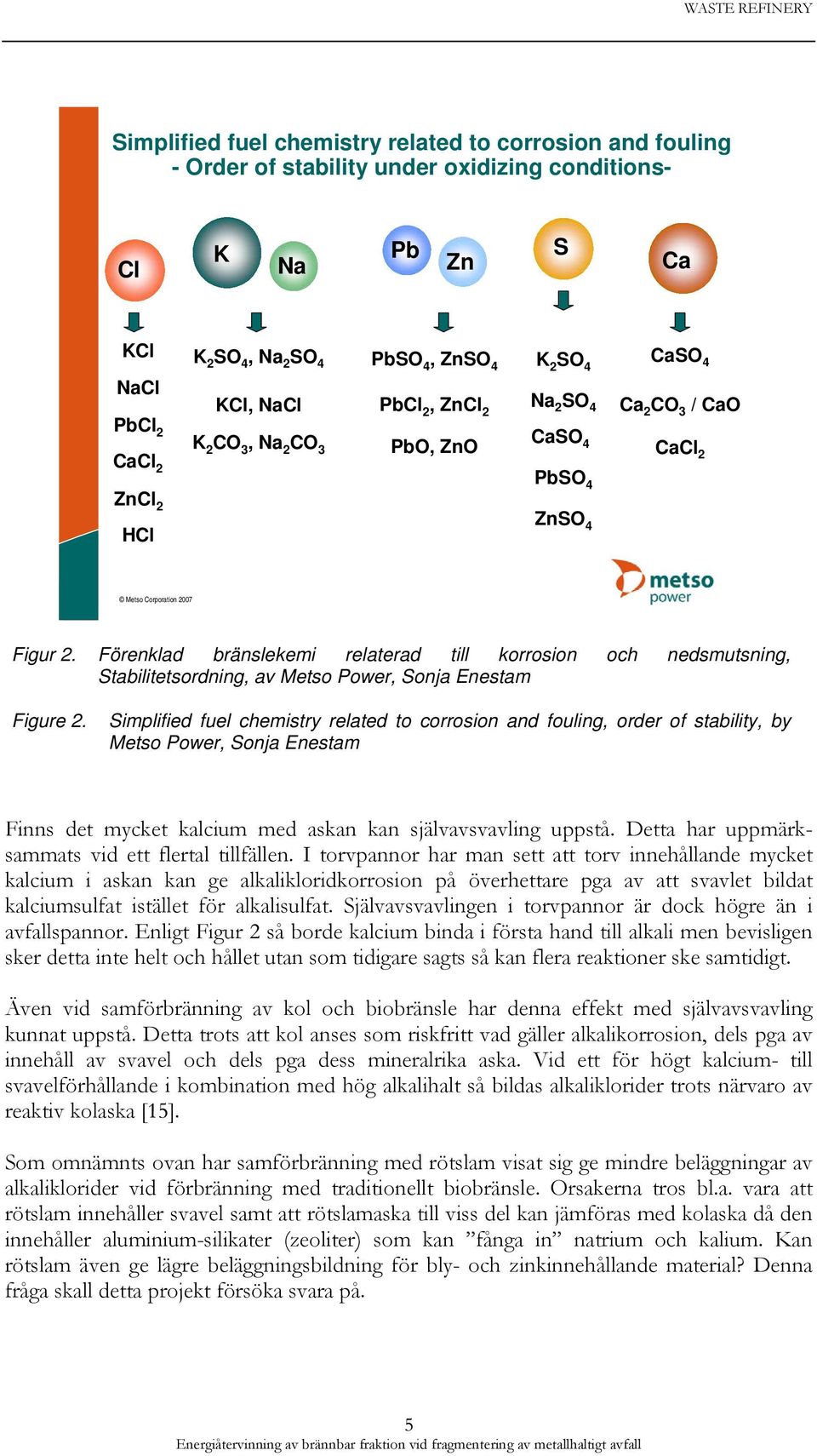 Förenklad bränslekemi relaterad till korrosion och nedsmutsning, Stabilitetsordning, av Metso Power, Sonja Enestam Figure 2.