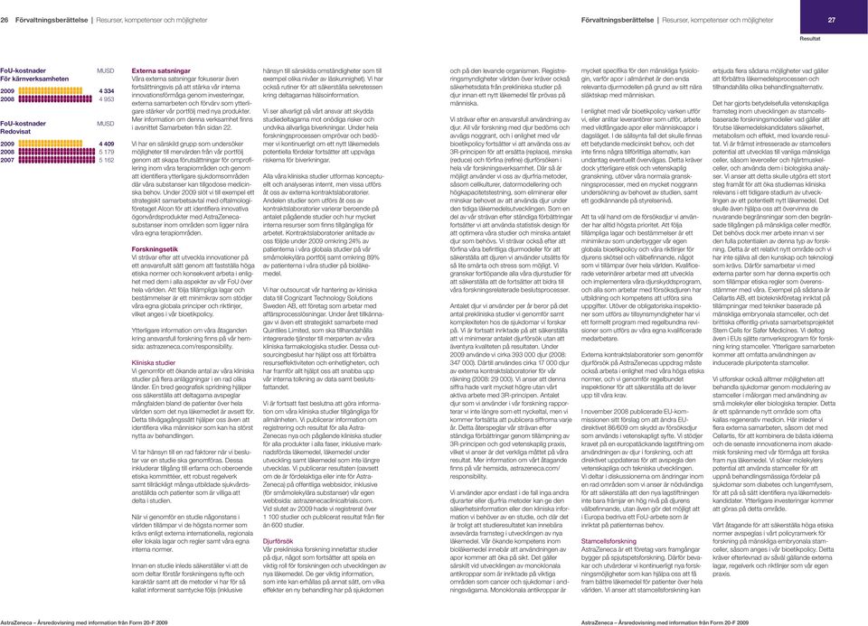 externa samarbeten och förvärv som ytterligare stärker vår portfölj med nya produkter. Mer information om denna verksamhet fi nns i avsnittet Samarbeten från sidan 22.