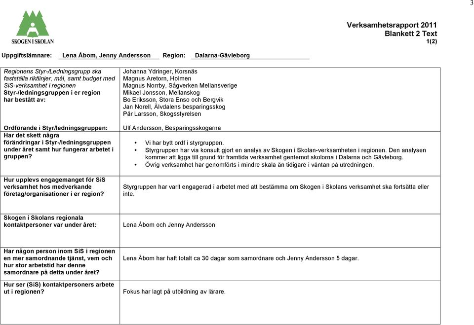 Hur upplevs engagemanget för SiS verksamhet hos medverkande företag/organisationer i er region?