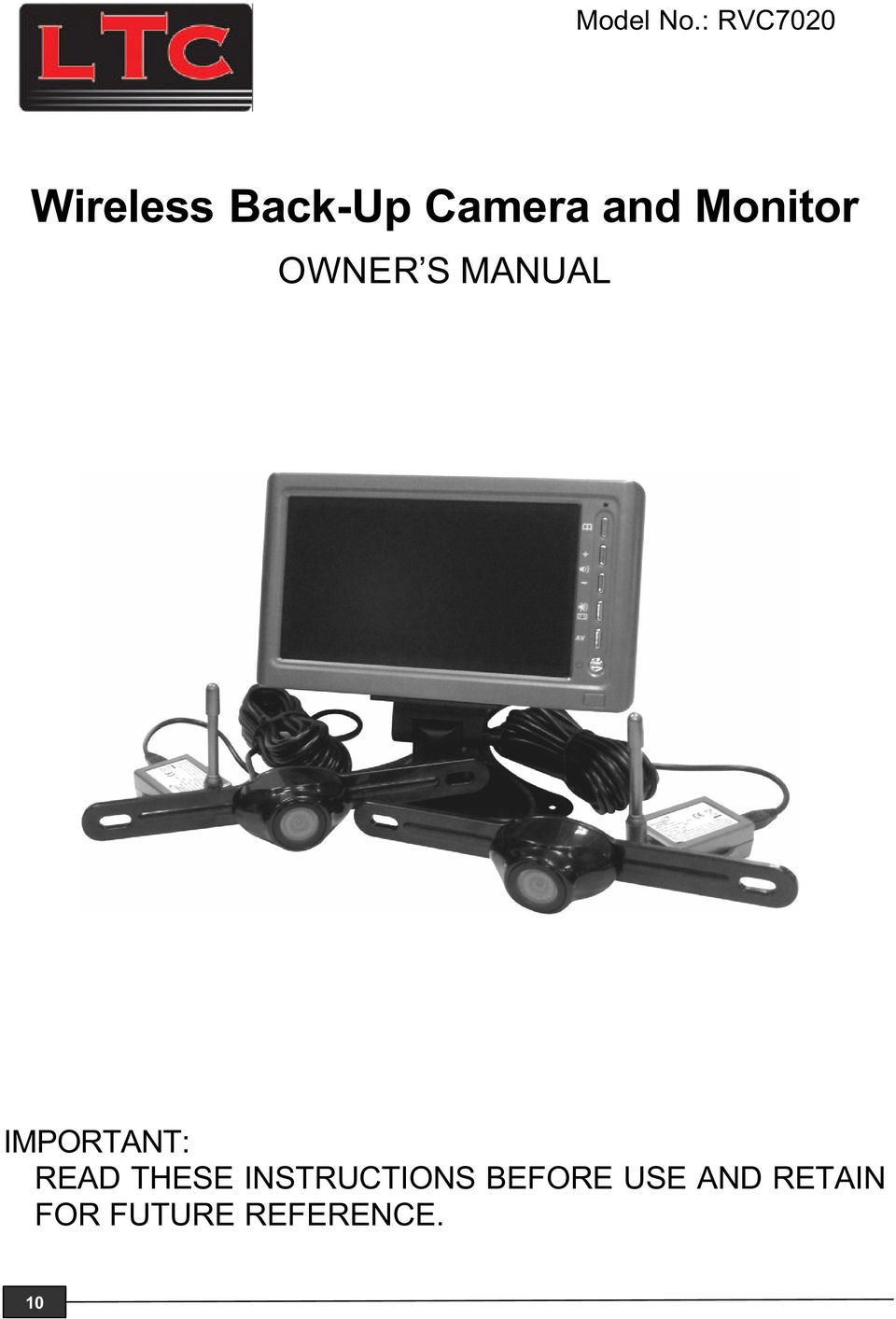 Monitor OWNER S MANUAL IMPORTANT: