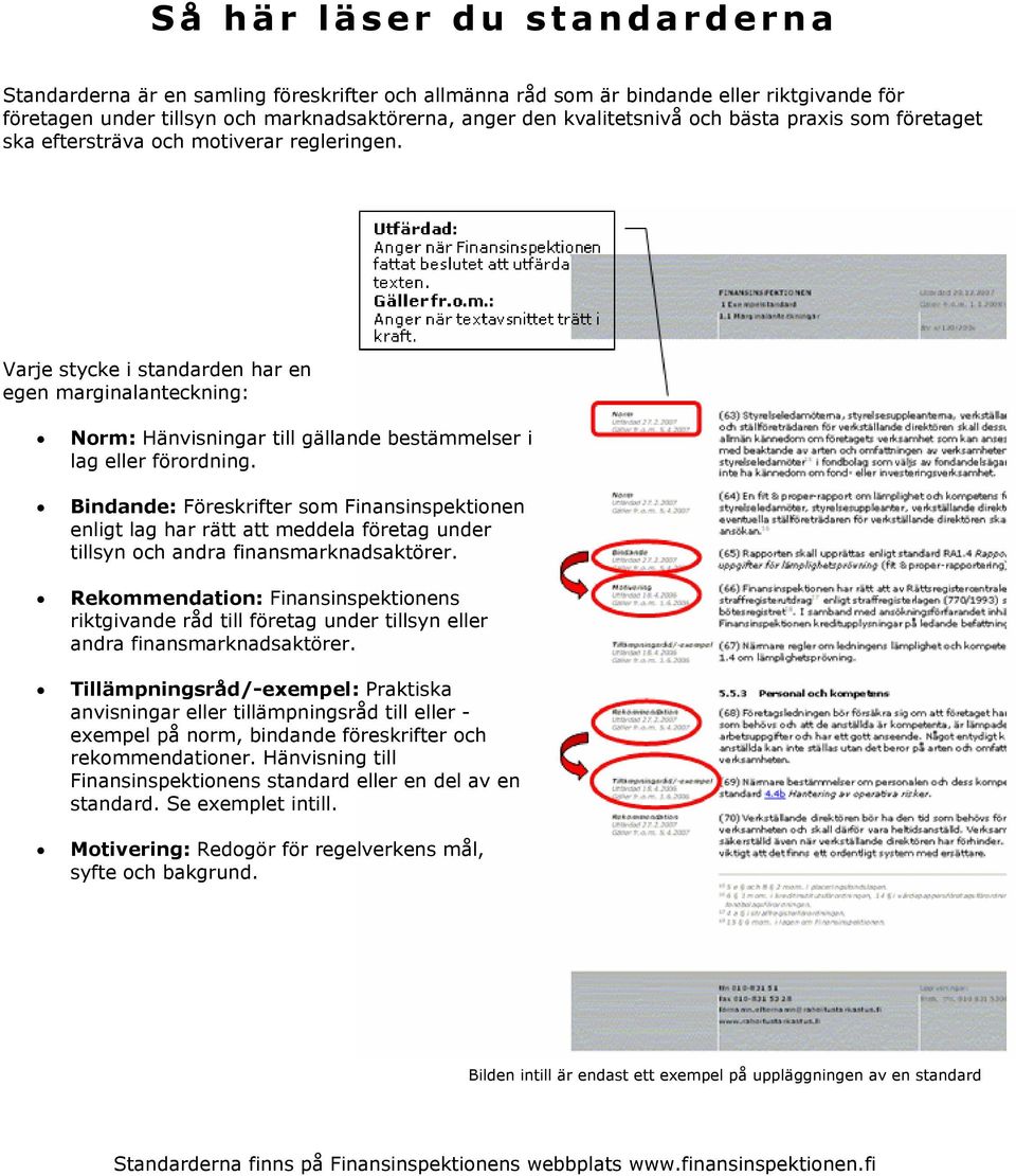 : Föreskrifter som Finansinspektionen enligt lag har rätt att meddela företag under tillsyn och andra finansmarknadsaktörer.