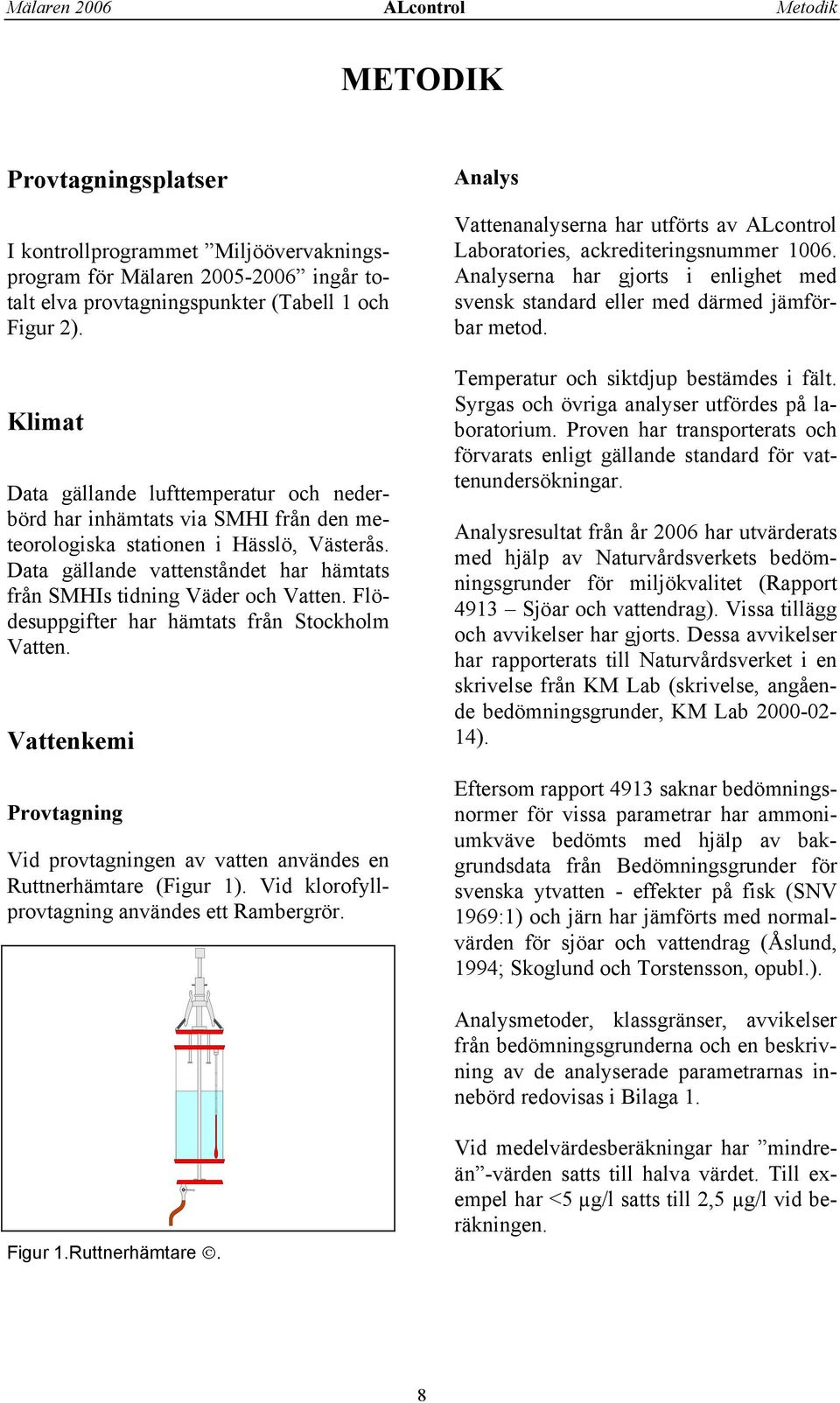 Data gällande vattenståndet har hämtats från SMHIs tidning Väder och Vatten. Flödesuppgifter har hämtats från Stockholm Vatten.