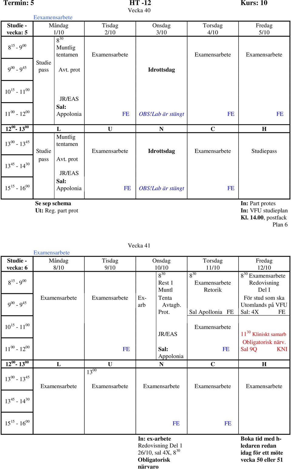 part prot In: Part protes In: VFU studieplan Kl. 14.