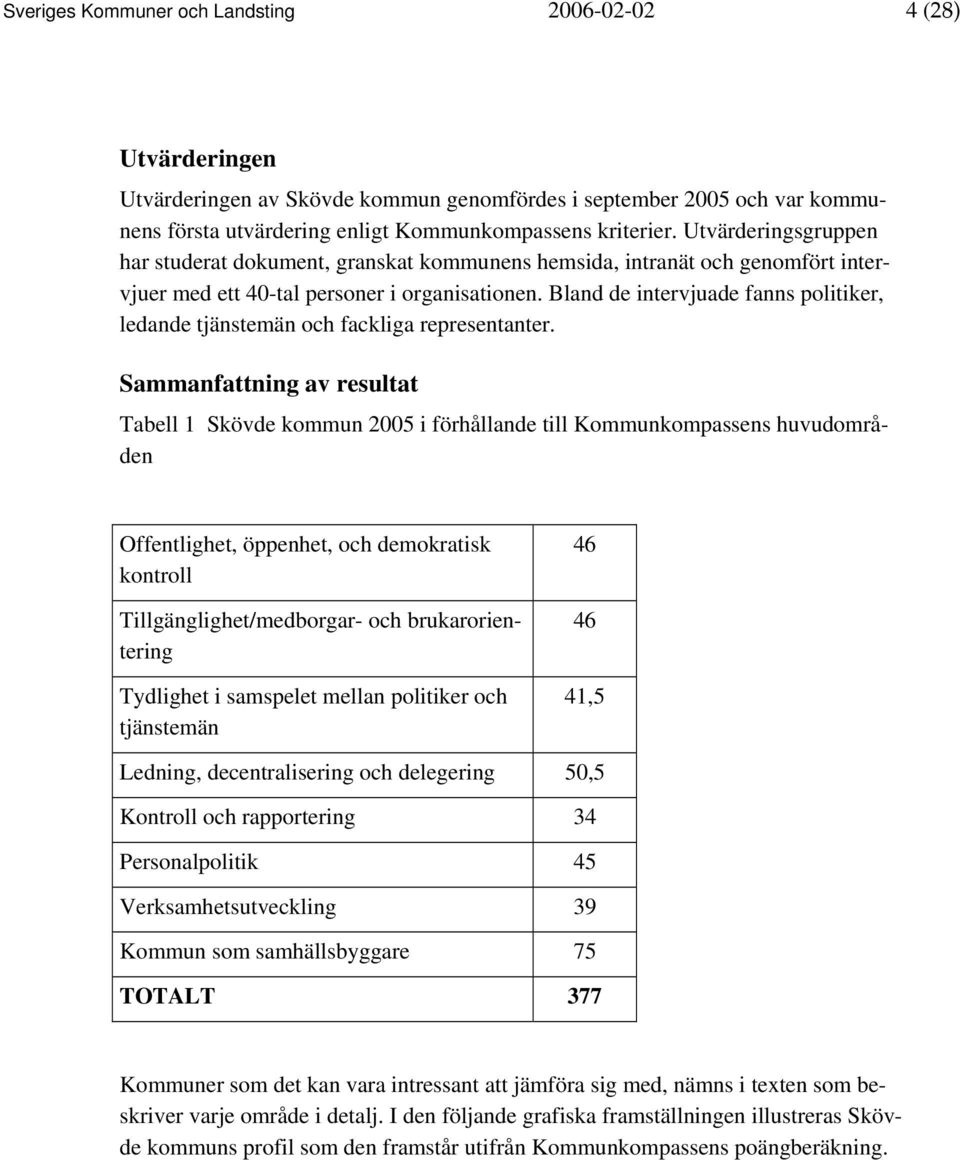 Bland de intervjuade fanns politiker, ledande tjänstemän och fackliga representanter.