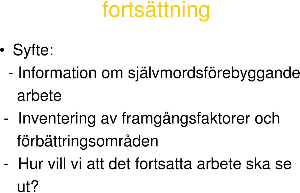 av framgångsfaktorer och