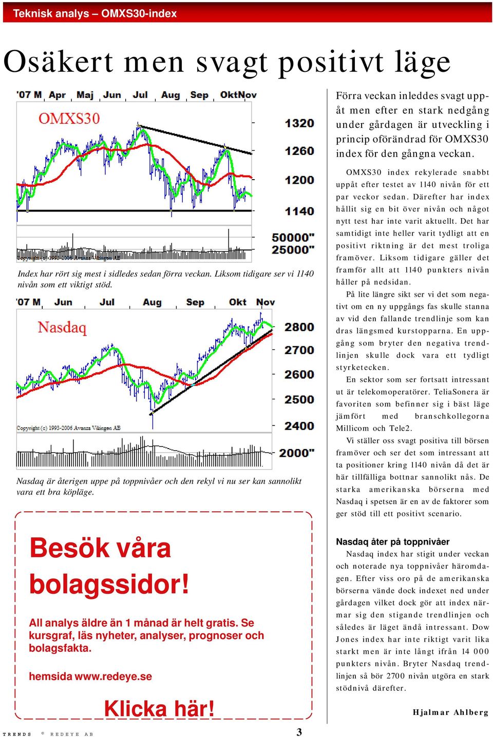 Nasdaq är återigen uppe på toppnivåer och den rekyl vi nu ser kan sannolikt vara ett bra köpläge. Besök våra bolagssidor! All analys äldre än 1 månad är helt gratis.