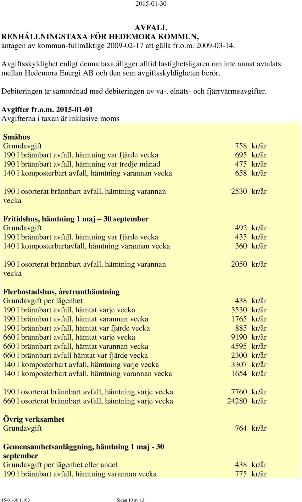 Debiteringen är samo