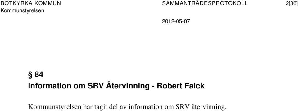 Information om SRV Återvinning -