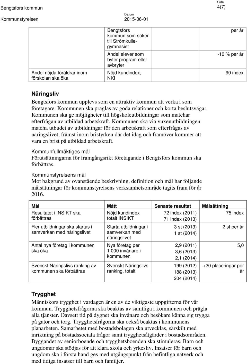 Kommunen ska ge möjligheter till högskoleutbildningar som matchar efterfrågan av utbildad arbetskraft.