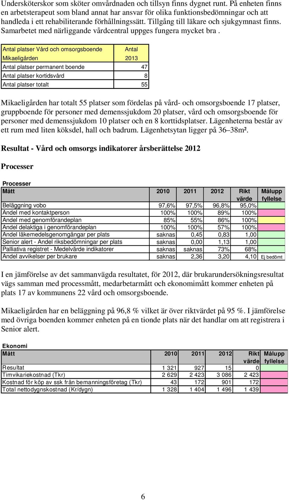 Samarbetet med närliggande vårdcentral uppges fungera mycket bra.