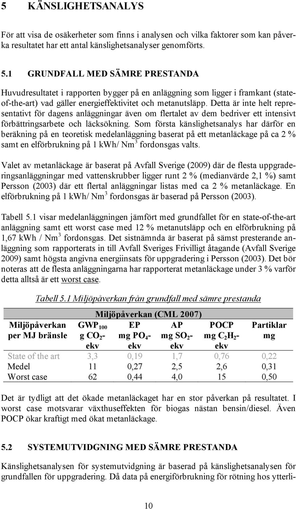 Detta är inte helt representativt för dagens anläggningar även om flertalet av dem bedriver ett intensivt förbättringsarbete och läcksökning.