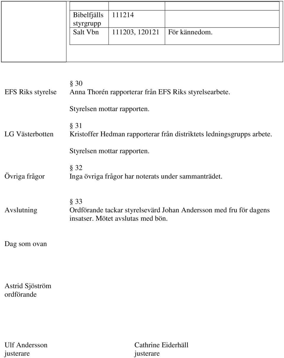 LG Västerbotten 31 Kristoffer Hedman rapporterar från distriktets ledningsgrupps arbete.