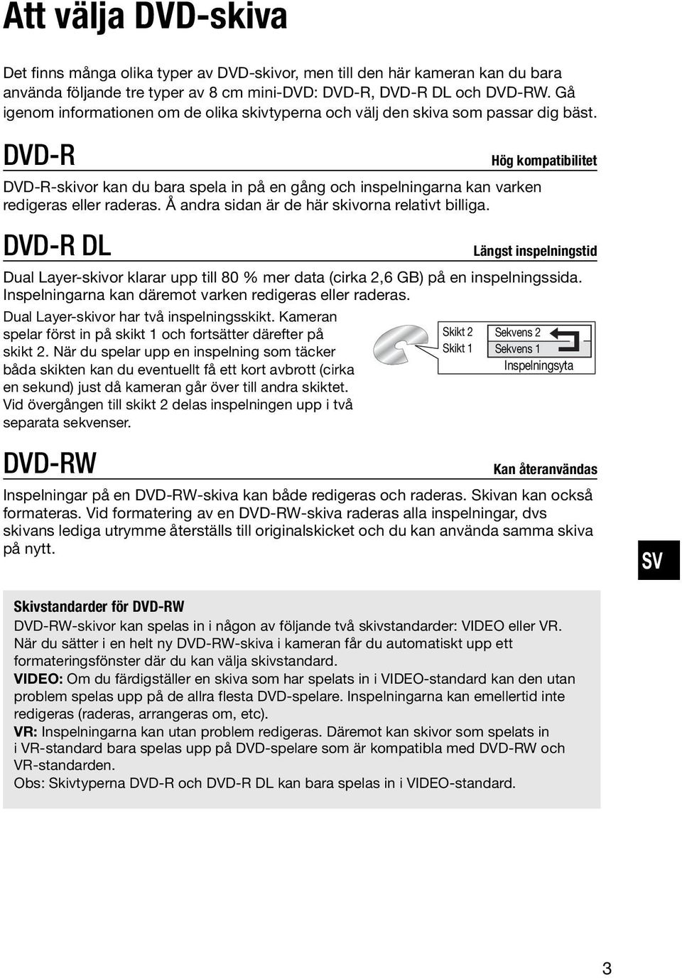Å andra sidan är de här skivorna relativt billiga. DVD-R DL Dual Layer-skivor klarar upp till 80 % mer data (cirka 2,6 GB) på en inspelningssida.