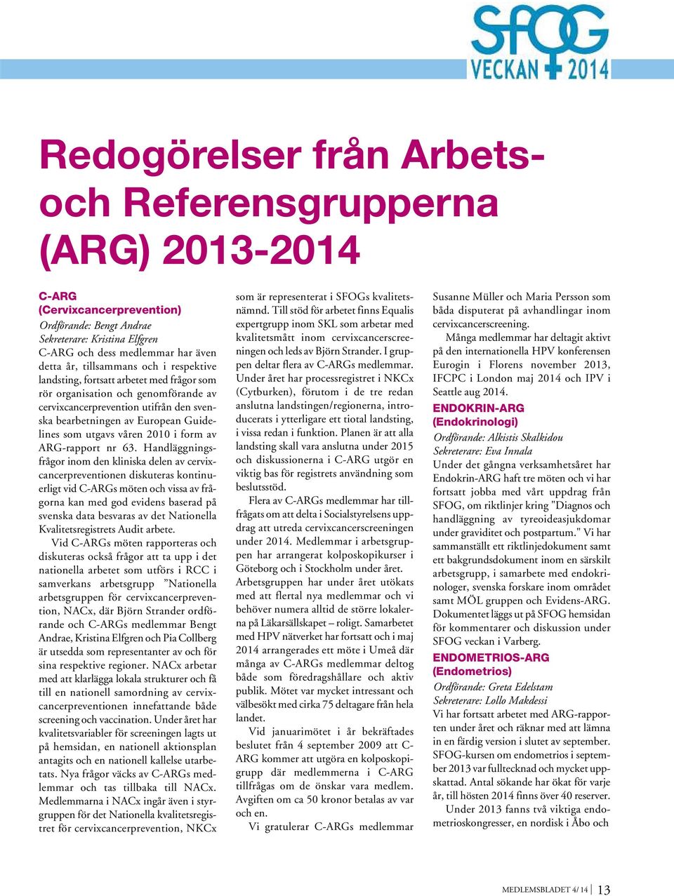 våren 2010 i form av ARG-rapport nr 63.
