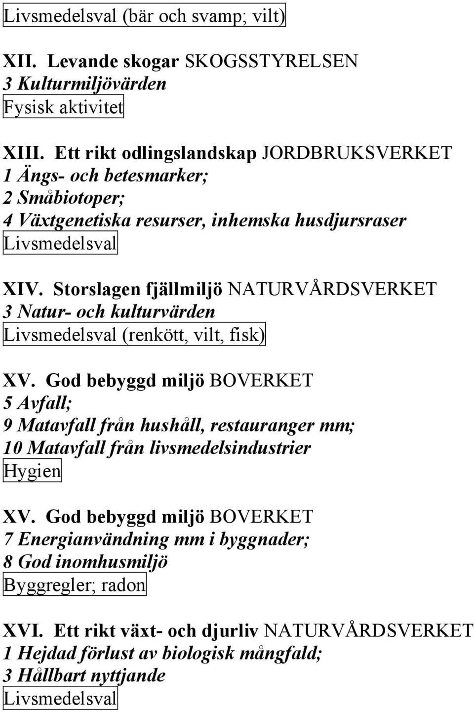 Storslagen fjällmiljö NATURVÅRDSVERKET 3 Natur- och kulturvärden (renkött, vilt, fisk) XV.