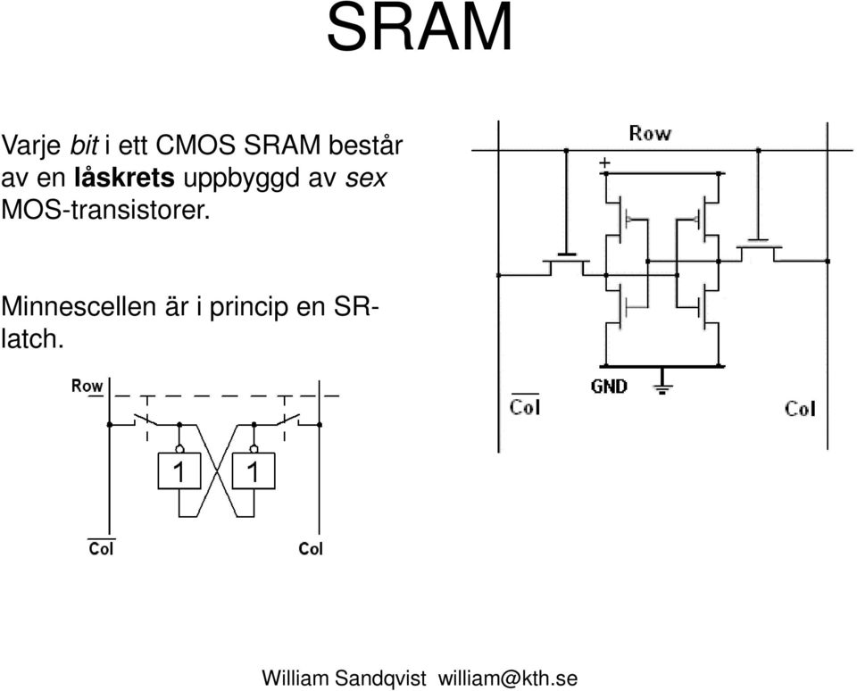 av sex MOS-transistorer.