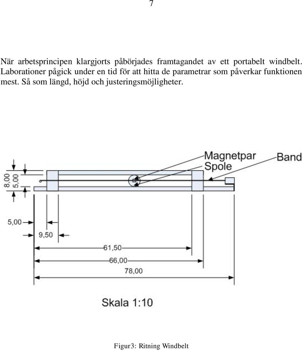 Laborationer pågick under en tid för att hitta de parametrar