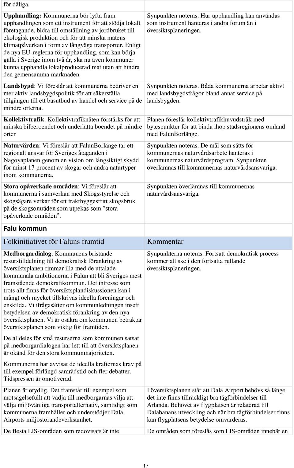 klimatpåverkan i form av långväga transporter.