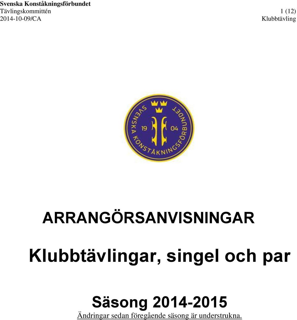 och par Säsong 2014-2015