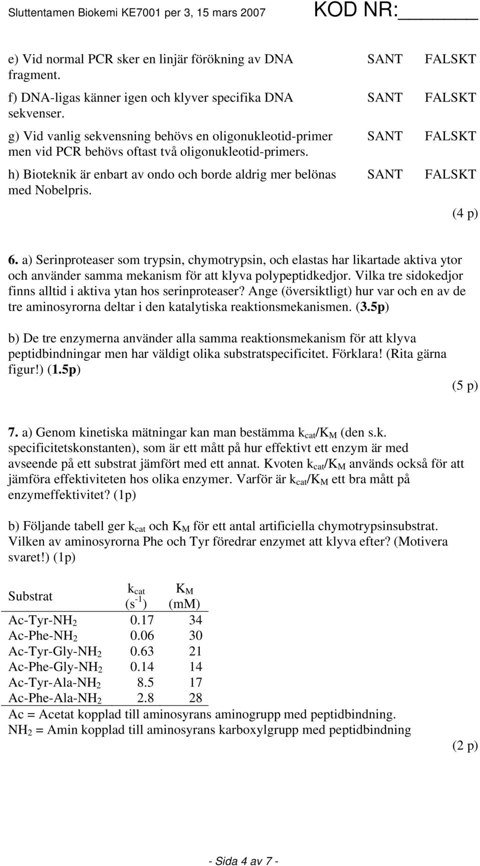 a) Serinproteaser som trypsin, chymotrypsin, och elastas har likartade aktiva ytor och använder samma mekanism för att klyva polypeptidkedjor.