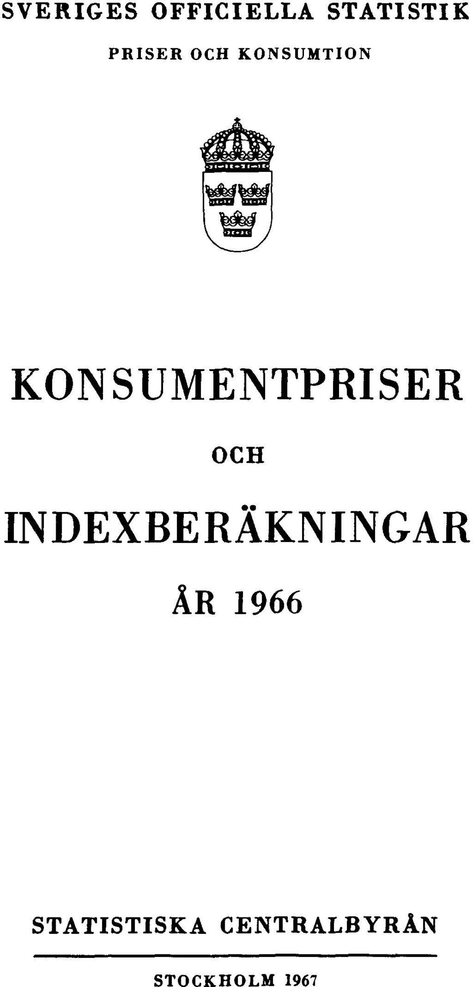 KONSUMENTPRISER OCH