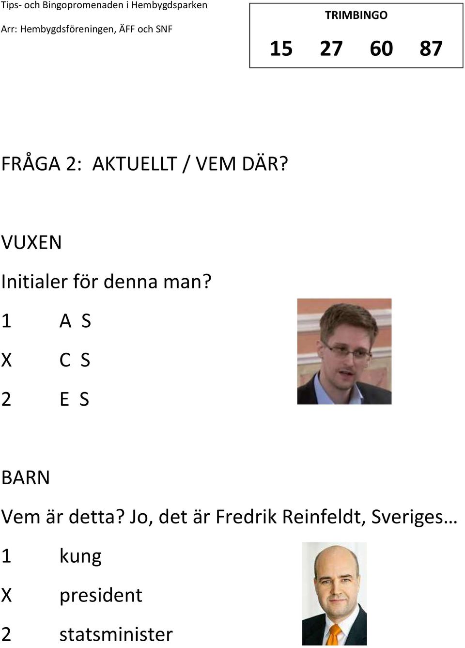 1 A S C S 2 E S BARN Vem är detta?