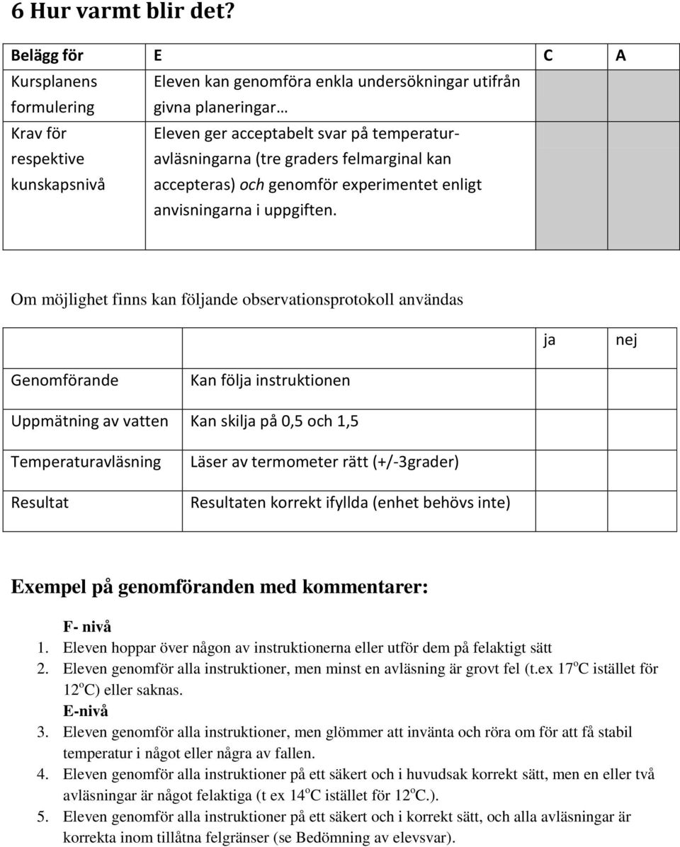 enligt anvisningarna i uppgiften.