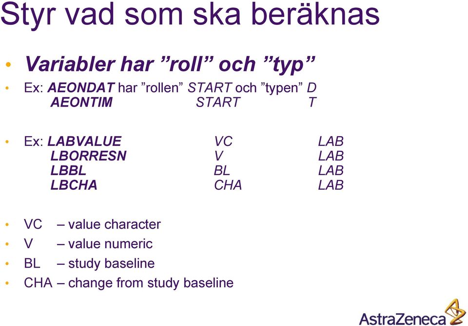 LABVALUE VC LAB LBORRESN V LAB LBBL BL LAB LBCHA CHA LAB VC