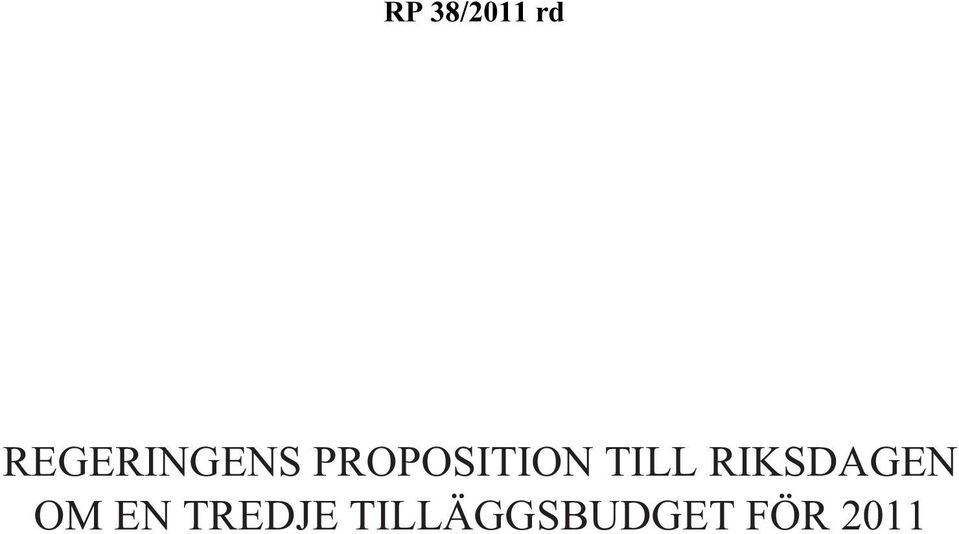 PROPOSITION TILL