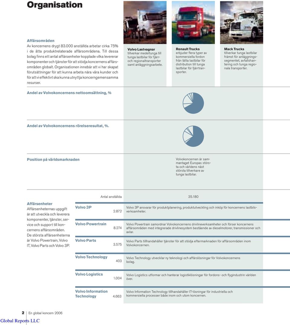 Organisationen innebär att vi har skapat förutsättningar för att kunna arbeta nära våra kunder och för att vi effektivt ska kunna utnyttja koncerngemensamma resurser.