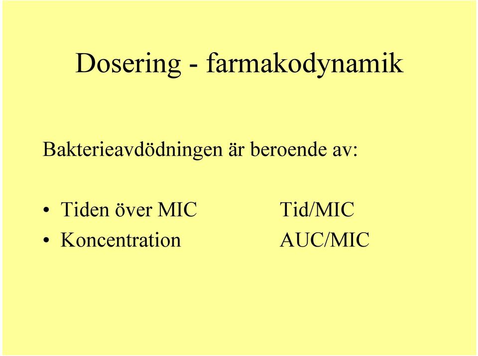 beroende av: Tiden över