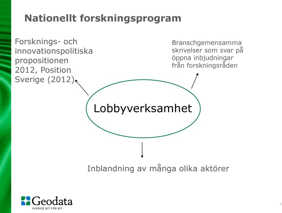 (2012) Branschgemensamma skrivelser som svar på öppna