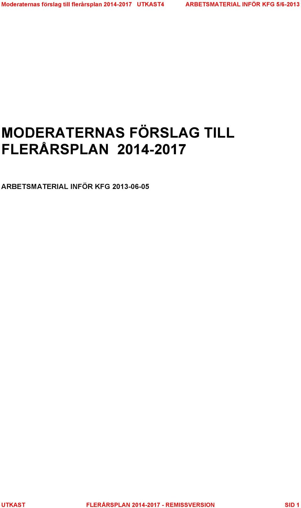 ARBETSMATERIAL INFÖR KFG