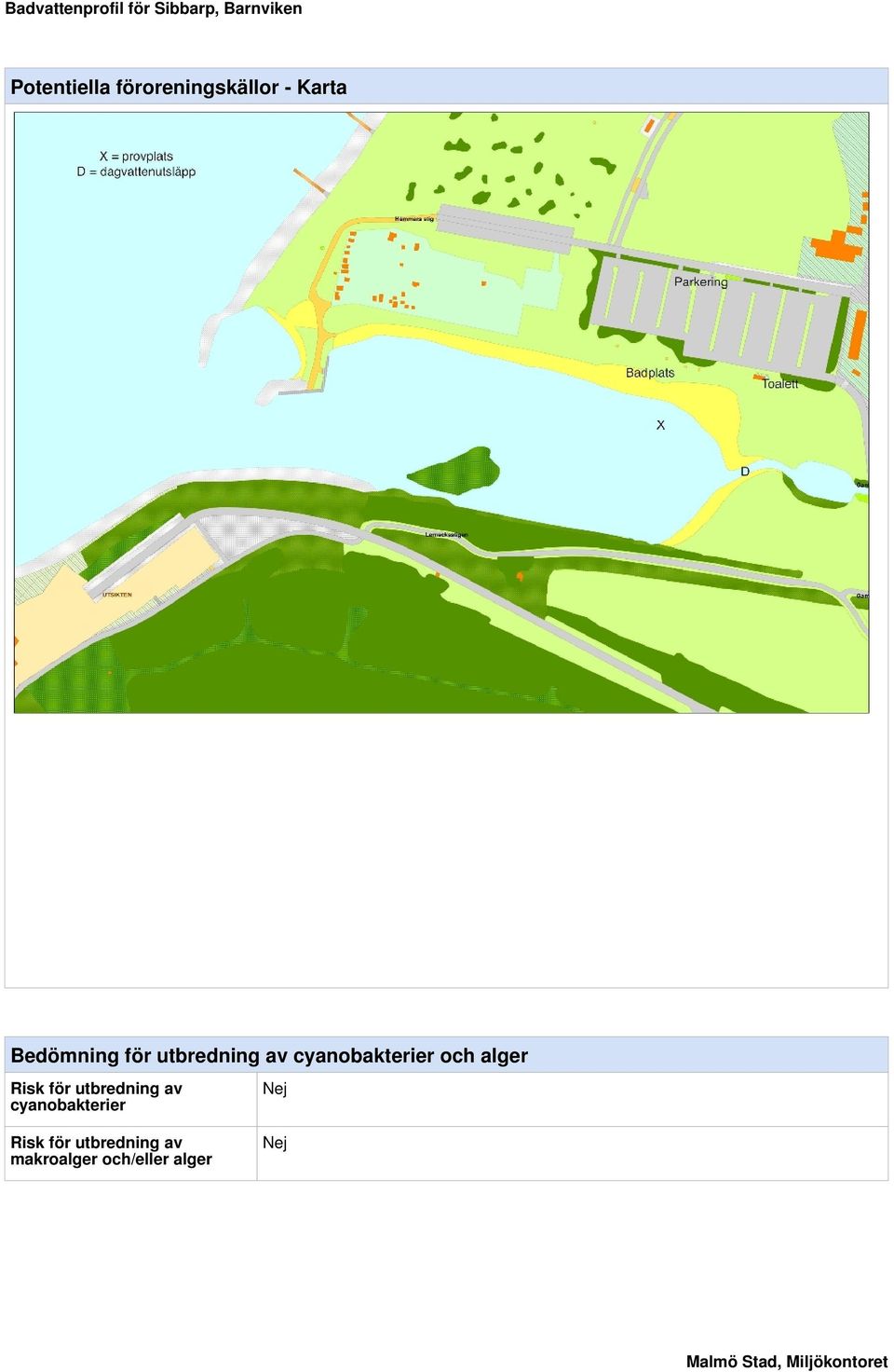 alger Risk för utbredning av cyanobakterier