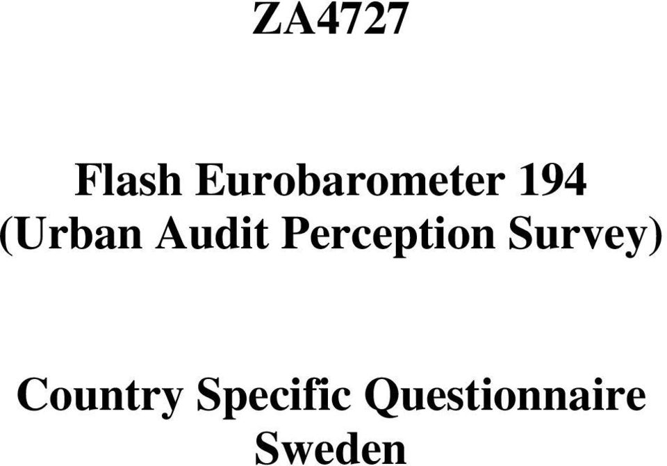 Audit Perception Survey)