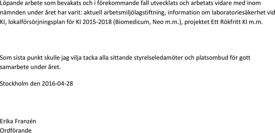 för KI 2015-2018 (Biome