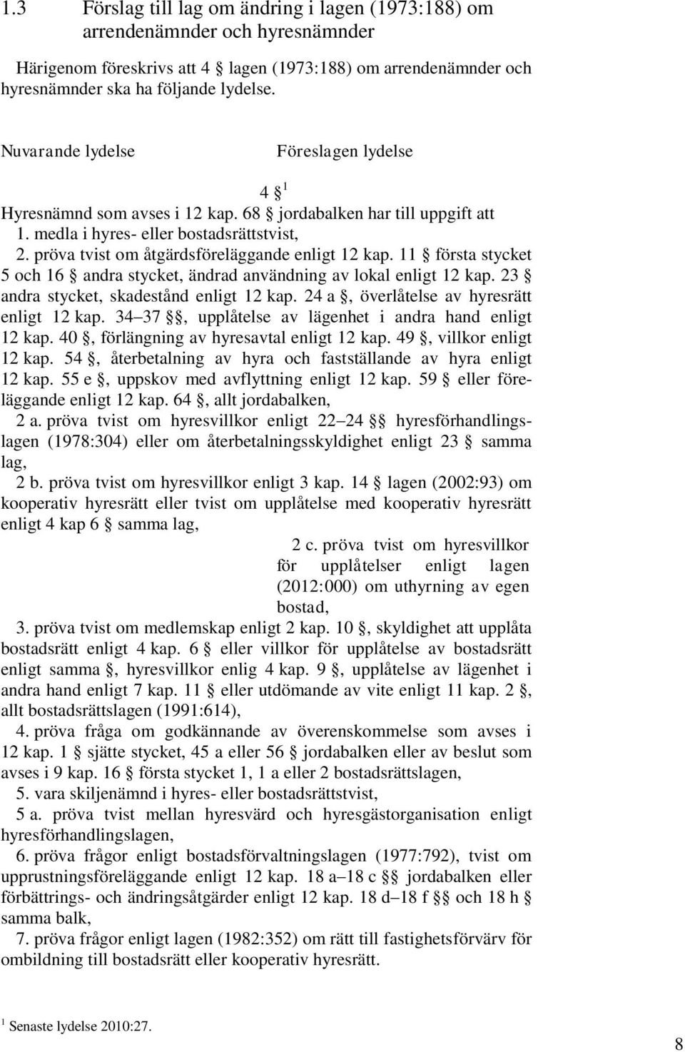 pröva tvist om åtgärdsföreläggande enligt 12 kap. 11 första stycket 5 och 16 andra stycket, ändrad användning av lokal enligt 12 kap. 23 andra stycket, skadestånd enligt 12 kap.