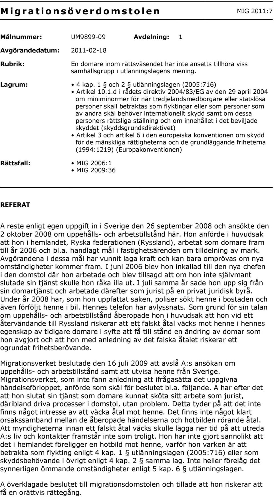 och 2 utlänningslagen (2005:716