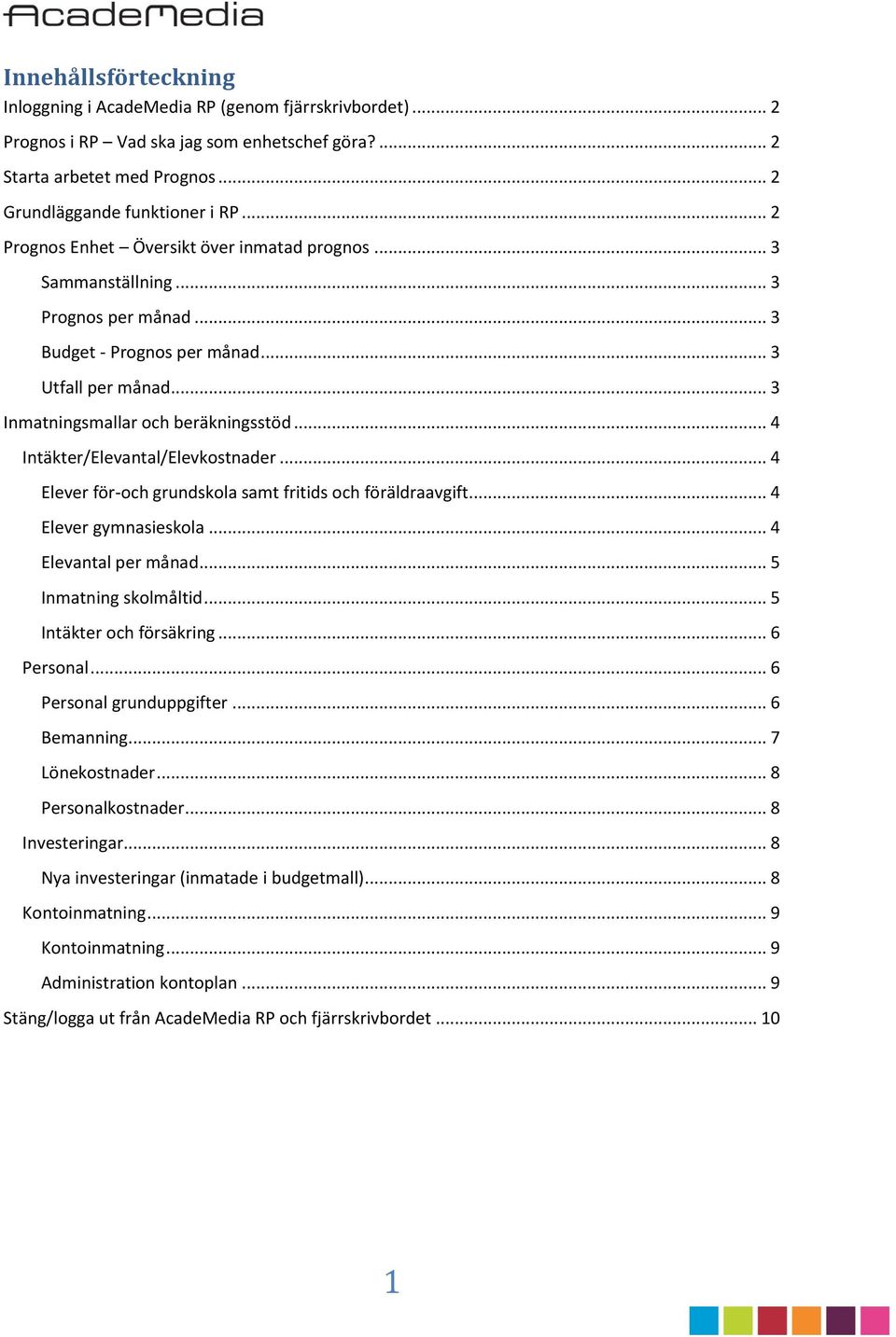 .. 4 Intäkter/Elevantal/Elevkostnader... 4 Elever för-och grundskola samt fritids och föräldraavgift... 4 Elever gymnasieskola... 4 Elevantal per månad... 5 Inmatning skolmåltid.